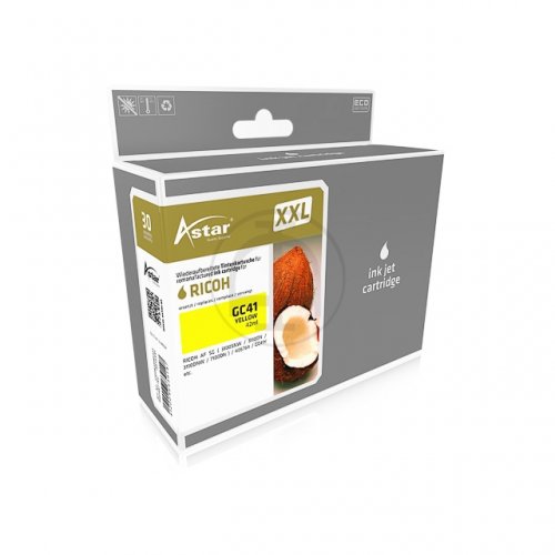 Replaces Ricoh 405764, GC41Y Astar printcartridge yellow