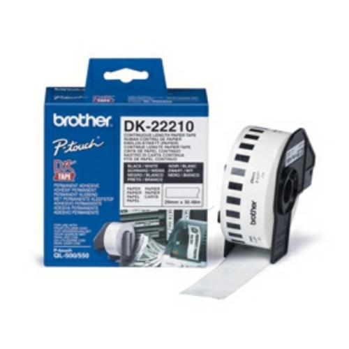 Brother labels white (DK22210), 29mm