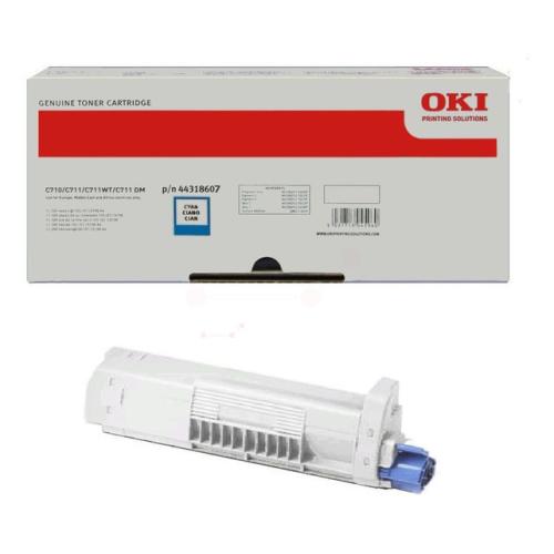 Oki toner cartridge cyan (44318607)