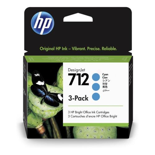 HP printcartridge cyan (3ED77A / 712) (multipack)