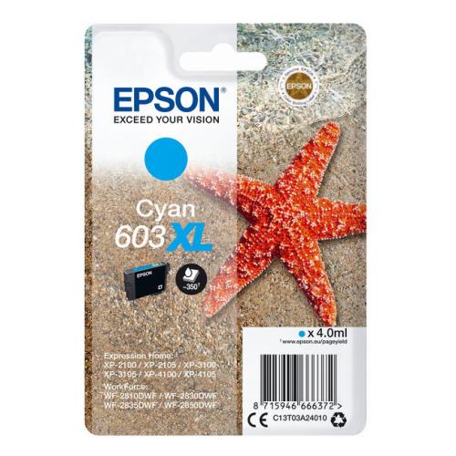 Epson printcartridge cyan (C13T03A24010 / 603XL) (high capacity)