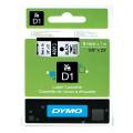 Dymo labels black on white (40913 / S0720680), 9mm, laminated