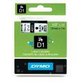 Dymo labels black on white (45013 / S0720530), 12mm, laminated