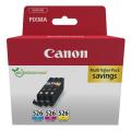 Canon printcartridge cyan / magenta / yellow (4541B018 / CLI526) (multipack)