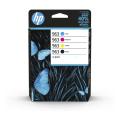 HP printcartridge black / cyan / magenta / yellow (6ZC70AE / 963) (multipack)