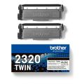 Brother toner cartridge black (TN2320TWIN) (Twin Pack)